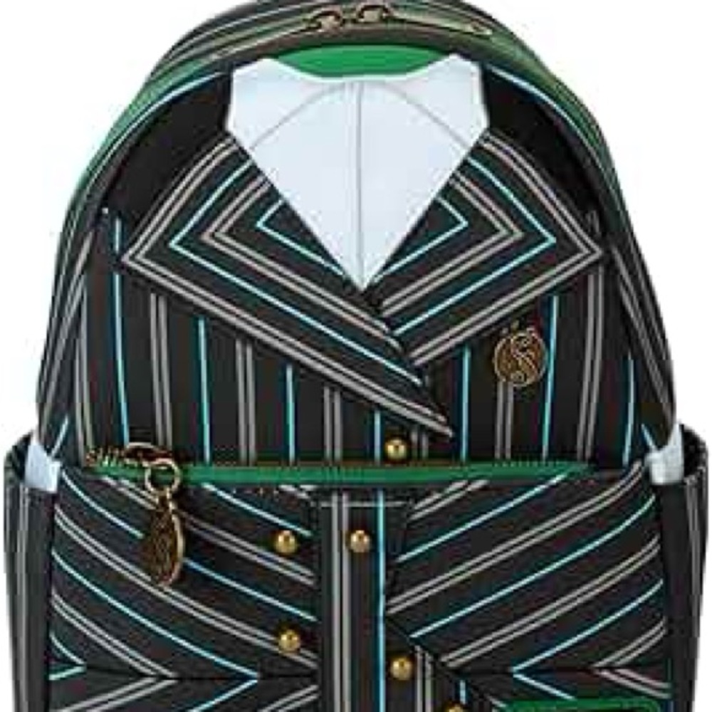 Loungefly Pink, Light Blue & Gold Blazer Novelty Mini Backpack - Picture 4 of 5